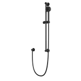 Artos Round Multifunction Flexible Hose Slidebar Kit with Separate Water Outlet in Matte Black – F907-83BK