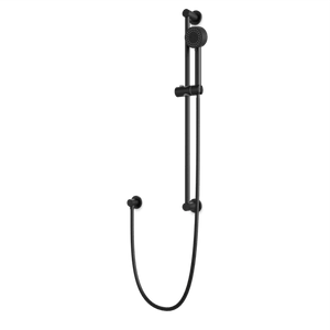 Artos Round Multifunction Flexible Hose Slidebar Kit with Separate Water Outlet in Matte Black