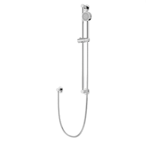 Artos Round Multifunction Flexible Hose Slidebar Kit with Separate Water Outlet in Chrome