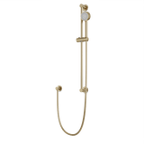 Artos Round Multifunction Flexible Hose Slidebar Kit with Separate Water Outlet in Satin Brass – F907-83SB