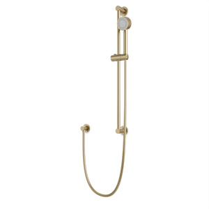 Artos Round Multifunction Flexible Hose Slidebar Kit with Separate Water Outlet in Satin Brass – F907-83SB
