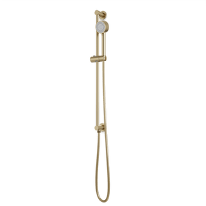 Artos Round Multifunction Flexible Hose Integrated Slidebar Kit in Satin Brass – F907-84SB
