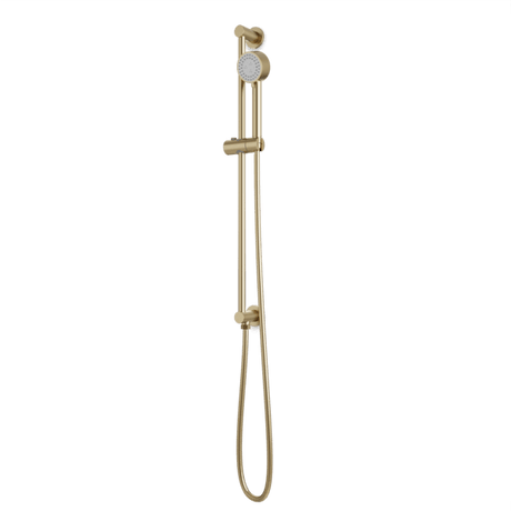 Artos Round Multifunction Flexible Hose Integrated Slidebar Kit in Satin Brass – F907-84SB