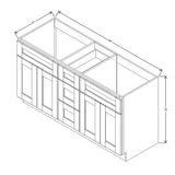 Hazel " Wide × " High Wall Cabinet - J&K Cabinetry