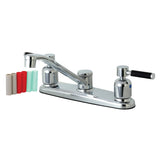 Kaiser FB111DKL Two-Handle 2-Hole Deck Mount 8" Centerset Kitchen Faucet, Polished Chrome