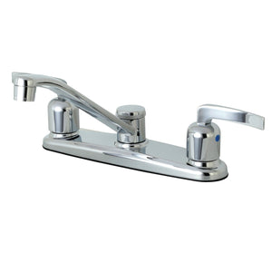 Centurion FB111EFL Two-Handle 2-Hole Deck Mount 8" Centerset Kitchen Faucet, Polished Chrome