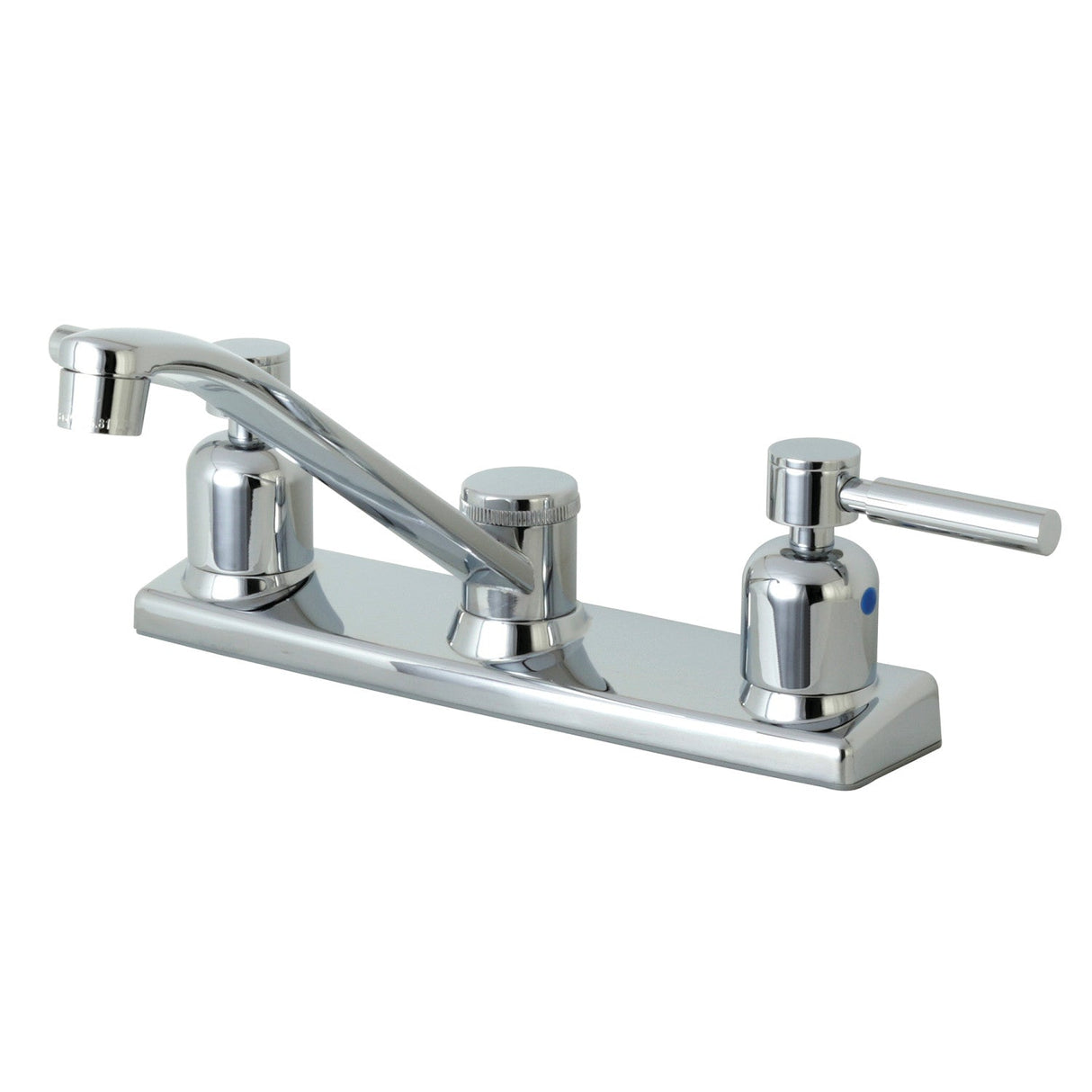 Concord FB121DL Two-Handle 2-Hole Deck Mount 8" Centerset Kitchen Faucet, Polished Chrome