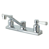 Paris FB121DPL Two-Handle 2-Hole Deck Mount 8" Centerset Kitchen Faucet, Polished Chrome