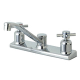 Concord FB121DX Two-Handle 2-Hole Deck Mount 8" Centerset Kitchen Faucet, Polished Chrome