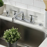 Kaiser FB2131CKL Two-Handle 2-Hole Deck Mount 8" Centerset Kitchen Faucet, Polished Chrome