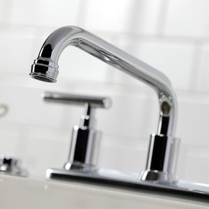 Manhattan FB2131CML Two-Handle 2-Hole Deck Mount 8" Centerset Kitchen Faucet, Polished Chrome