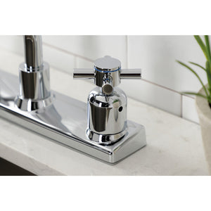 Concord FB2131DX Two-Handle 2-Hole Deck Mount 8" Centerset Kitchen Faucet, Polished Chrome