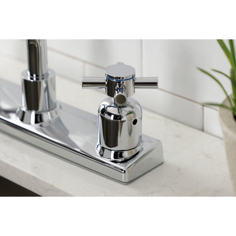 Concord FB2131DX Two-Handle 2-Hole Deck Mount 8" Centerset Kitchen Faucet, Polished Chrome