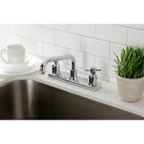 Concord FB2131DX Two-Handle 2-Hole Deck Mount 8" Centerset Kitchen Faucet, Polished Chrome