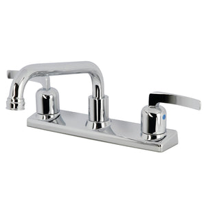 Centurion FB2131EFL Two-Handle 2-Hole Deck Mount 8" Centerset Kitchen Faucet, Polished Chrome