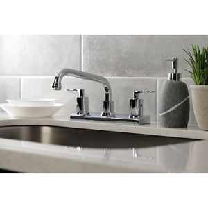 Serena FB2131SVL Two-Handle 2-Hole Deck Mount 8" Centerset Kitchen Faucet, Polished Chrome