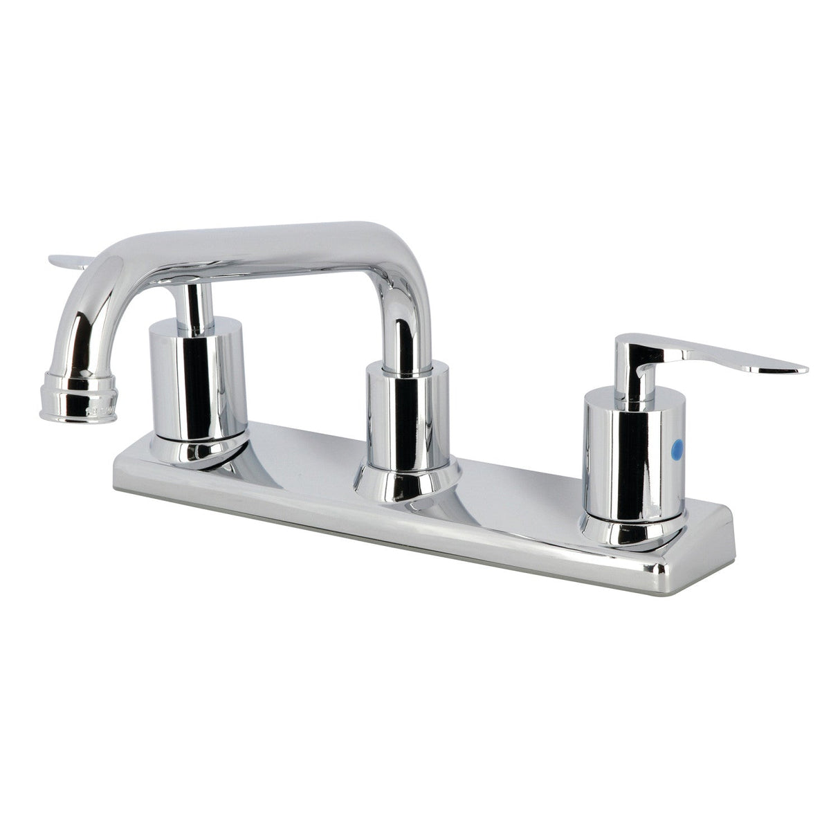 Serena FB2131SVL Two-Handle 2-Hole Deck Mount 8" Centerset Kitchen Faucet, Polished Chrome