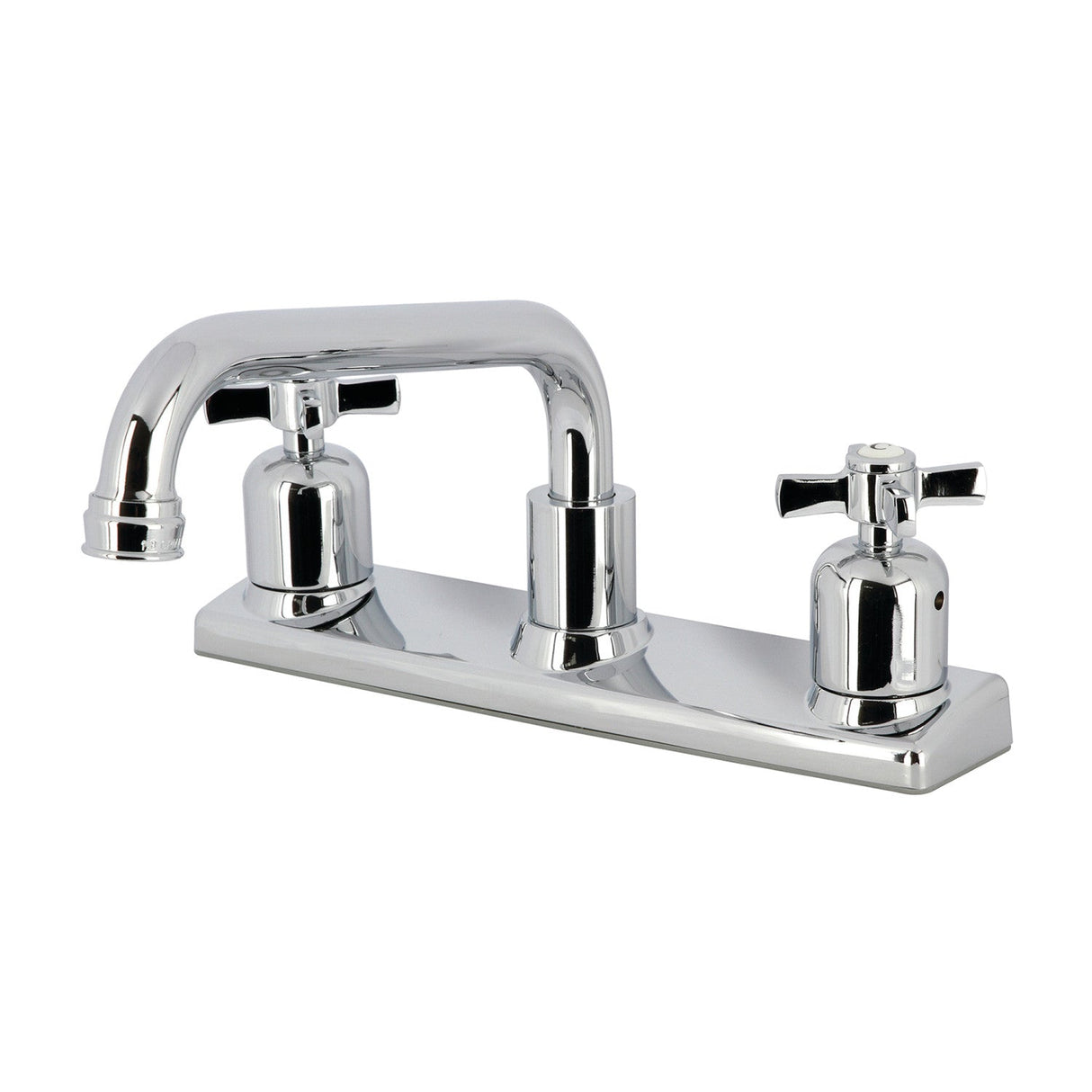 Millennium FB2131ZX Two-Handle 2-Hole Deck Mount 8" Centerset Kitchen Faucet, Polished Chrome