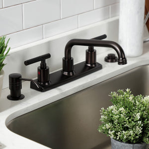 Kaiser FB2135CKL Two-Handle 2-Hole Deck Mount 8" Centerset Kitchen Faucet, Oil Rubbed Bronze
