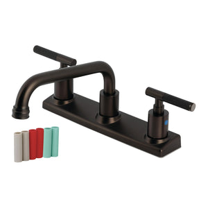 Kaiser FB2135CKL Two-Handle 2-Hole Deck Mount 8" Centerset Kitchen Faucet, Oil Rubbed Bronze