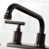 Manhattan FB2135CML Two-Handle 2-Hole Deck Mount 8" Centerset Kitchen Faucet, Oil Rubbed Bronze