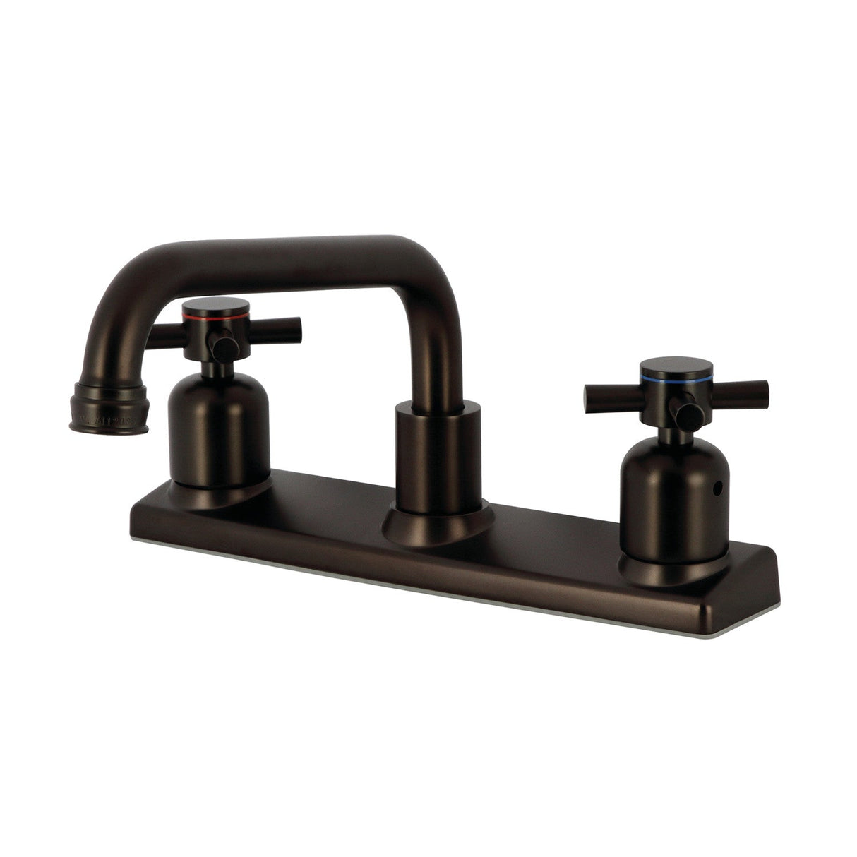 Concord FB2135DX Two-Handle 2-Hole Deck Mount 8" Centerset Kitchen Faucet, Oil Rubbed Bronze