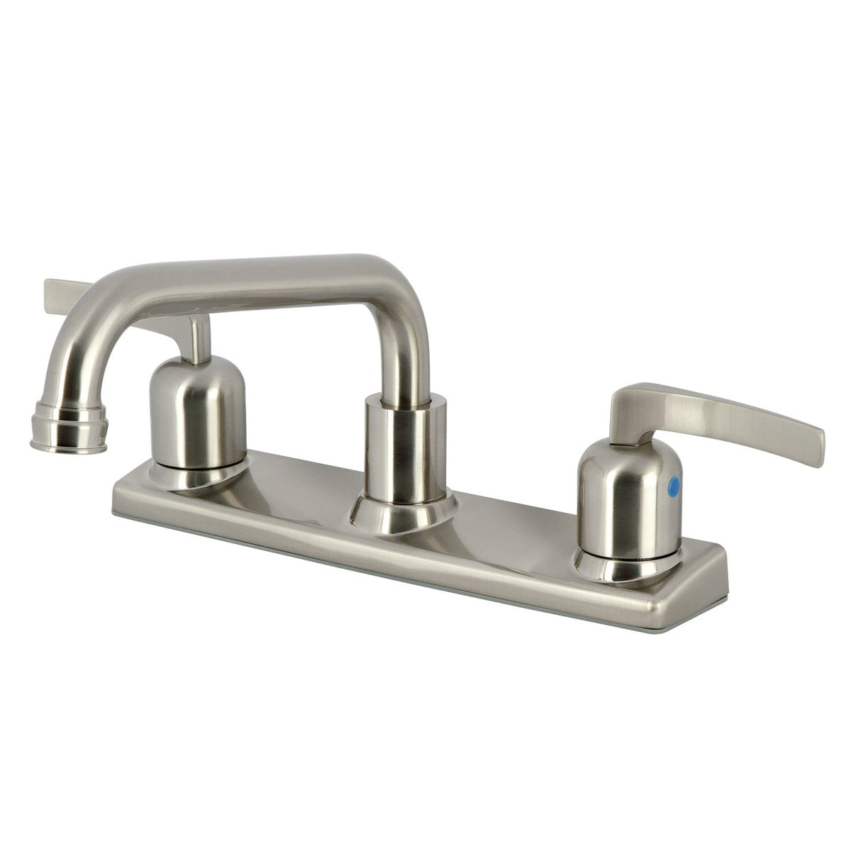 Centurion FB2138EFL Two-Handle 2-Hole Deck Mount 8" Centerset Kitchen Faucet, Brushed Nickel
