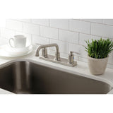 Serena FB2138SVL Two-Handle 2-Hole Deck Mount 8" Centerset Kitchen Faucet, Brushed Nickel