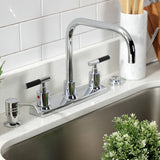 Kaiser FB2141CKL Two-Handle 2-Hole Deck Mount 8" Centerset Kitchen Faucet, Polished Chrome