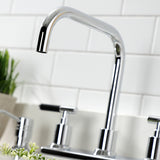 Kaiser FB2141CKL Two-Handle 2-Hole Deck Mount 8" Centerset Kitchen Faucet, Polished Chrome