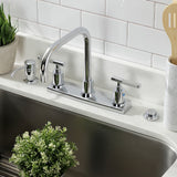 Kaiser FB2141CKL Two-Handle 2-Hole Deck Mount 8" Centerset Kitchen Faucet, Polished Chrome