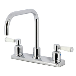 Paris FB2141DPL Two-Handle 2-Hole Deck Mount 8" Centerset Kitchen Faucet, Polished Chrome