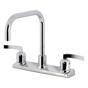 Centurion FB2141EFL Two-Handle 2-Hole Deck Mount 8" Centerset Kitchen Faucet, Polished Chrome