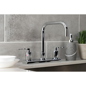 Serena FB2141SVL Two-Handle 2-Hole Deck Mount 8" Centerset Kitchen Faucet, Polished Chrome