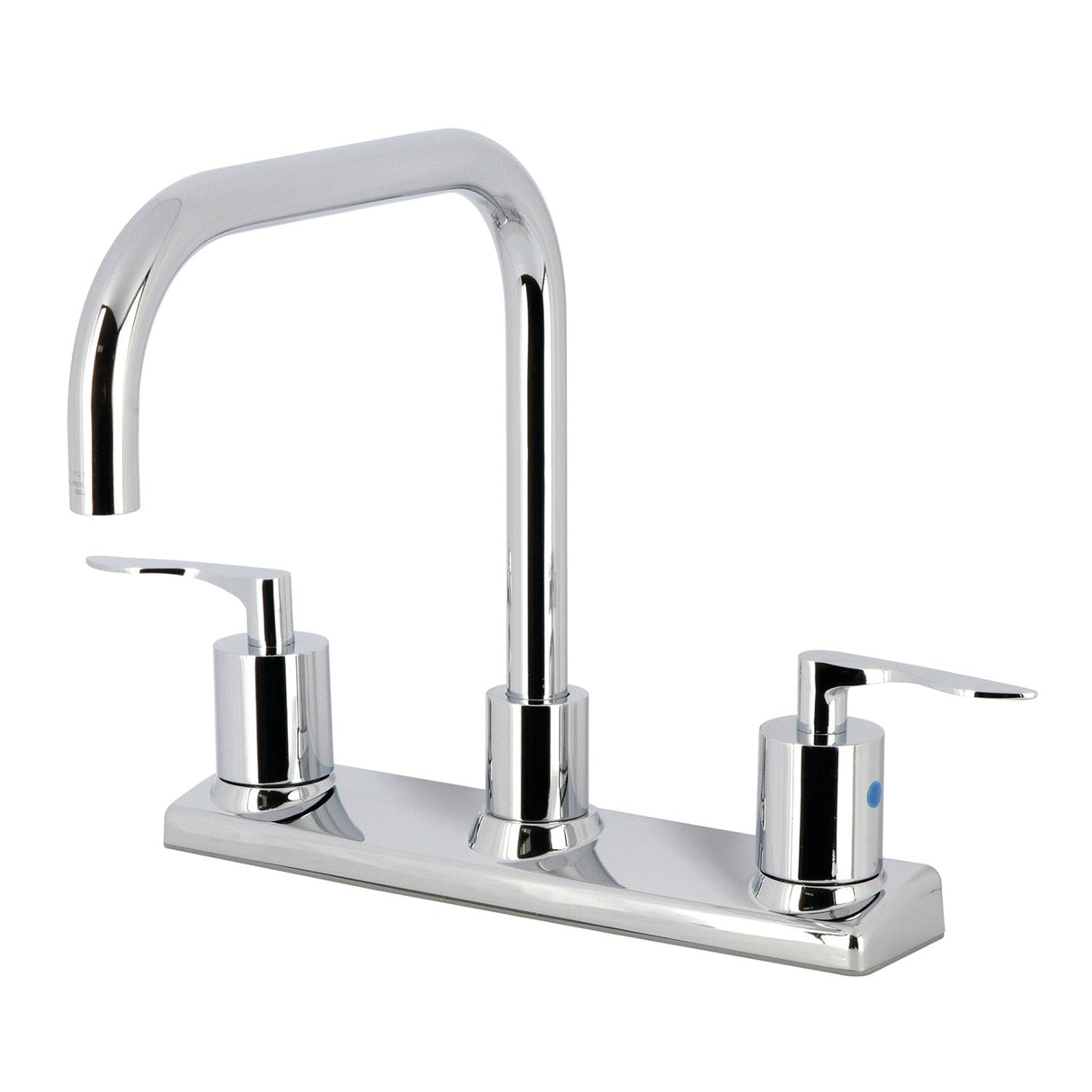 Serena FB2141SVL Two-Handle 2-Hole Deck Mount 8" Centerset Kitchen Faucet, Polished Chrome
