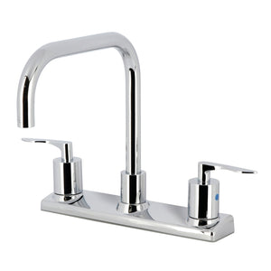 Serena FB2141SVL Two-Handle 2-Hole Deck Mount 8" Centerset Kitchen Faucet, Polished Chrome