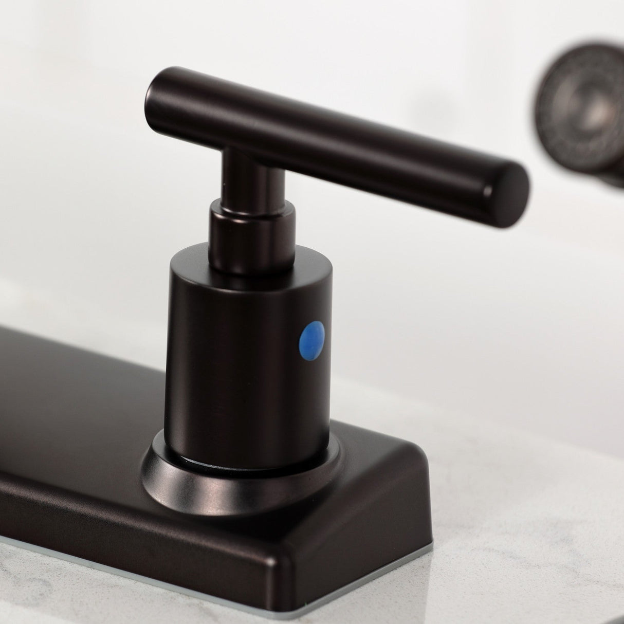 Manhattan FB2145CML Two-Handle 2-Hole Deck Mount 8" Centerset Kitchen Faucet, Oil Rubbed Bronze