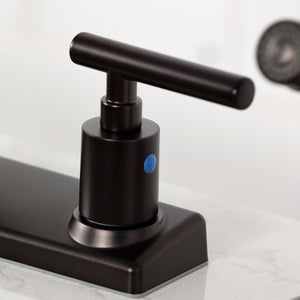 Manhattan FB2145CML Two-Handle 2-Hole Deck Mount 8" Centerset Kitchen Faucet, Oil Rubbed Bronze