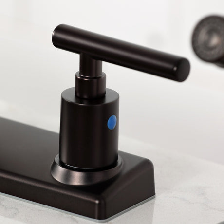 Manhattan FB2145CML Two-Handle 2-Hole Deck Mount 8" Centerset Kitchen Faucet, Oil Rubbed Bronze