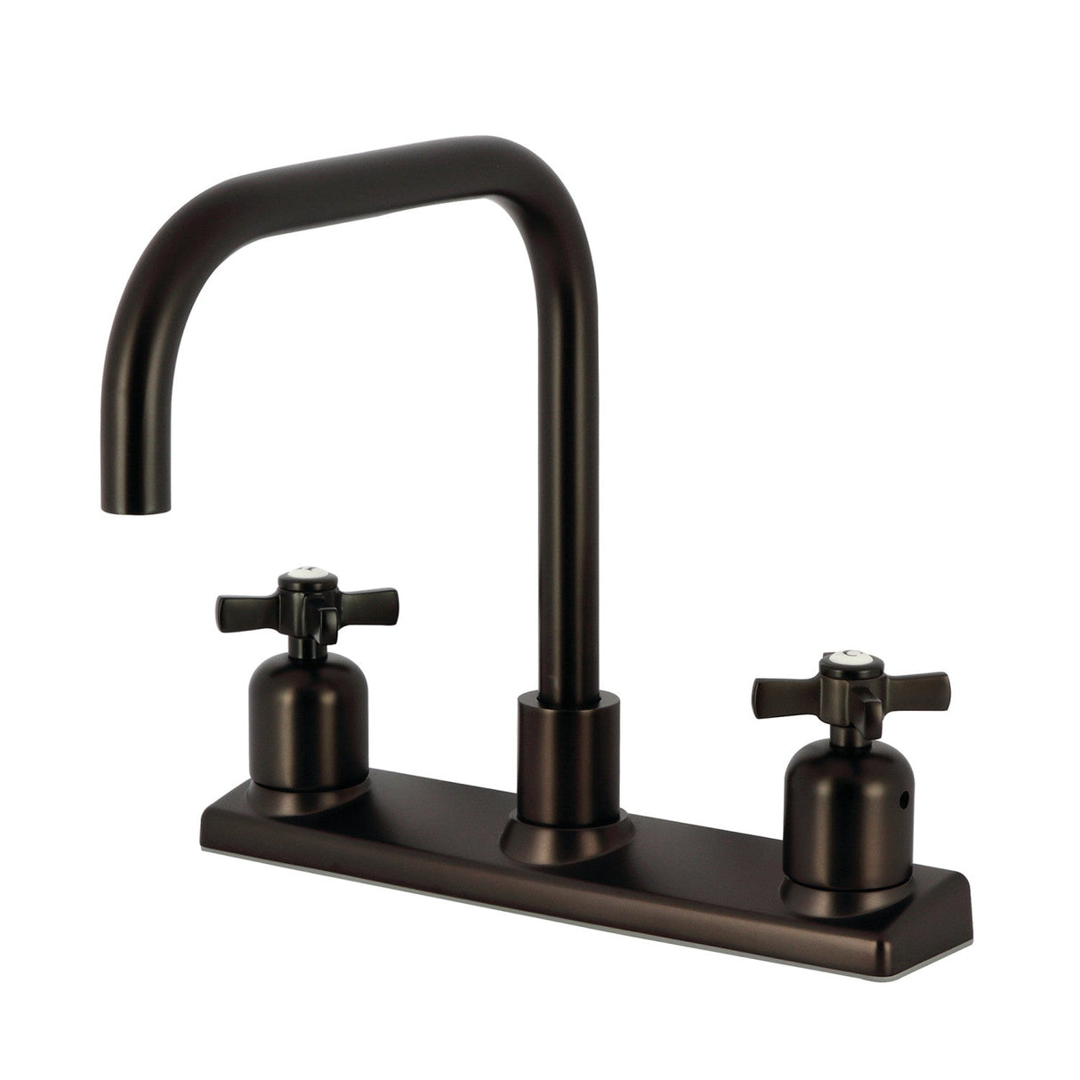 Millennium FB2145ZX Two-Handle 2-Hole Deck Mount 8" Centerset Kitchen Faucet, Oil Rubbed Bronze
