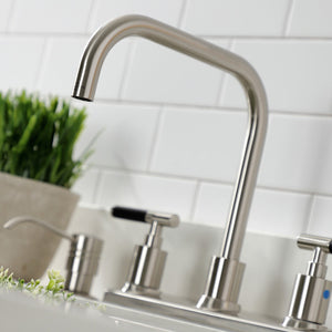 Kaiser FB2148CKL Two-Handle 2-Hole Deck Mount 8" Centerset Kitchen Faucet, Brushed Nickel