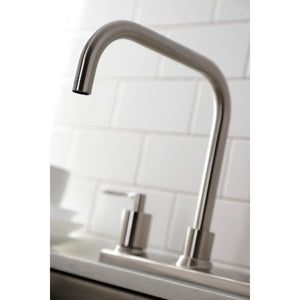 Serena FB2148SVL Two-Handle 2-Hole Deck Mount 8" Centerset Kitchen Faucet, Brushed Nickel