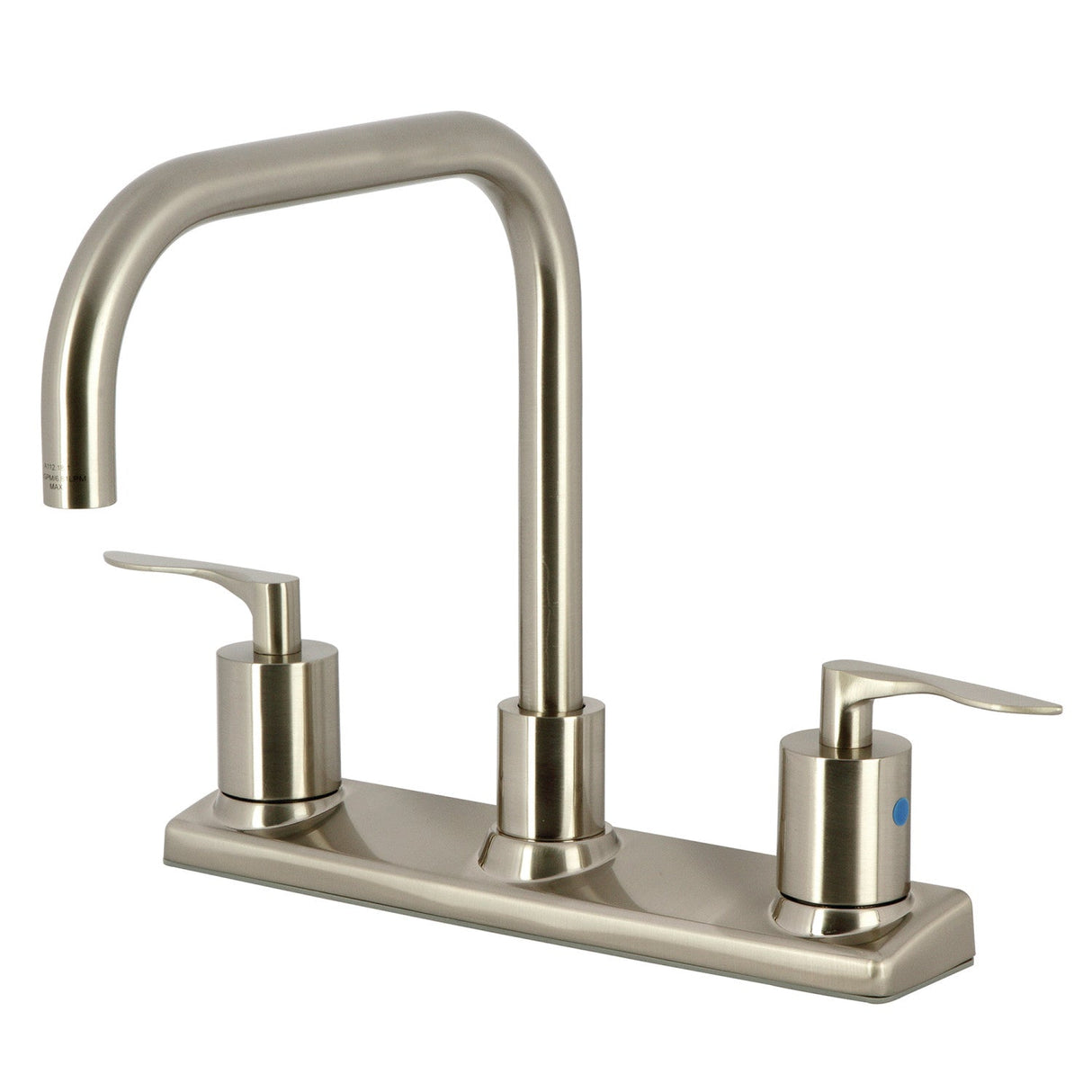 Serena FB2148SVL Two-Handle 2-Hole Deck Mount 8" Centerset Kitchen Faucet, Brushed Nickel