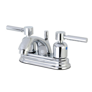 Concord FB2601DL Two-Handle 3-Hole Deck Mount 4" Centerset Bathroom Faucet with Plastic Pop-Up, Polished Chrome