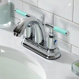 Kaiser FB5611CKL Two-Handle 3-Hole Deck Mount 4" Centerset Bathroom Faucet with Plastic Pop-Up, Polished Chrome