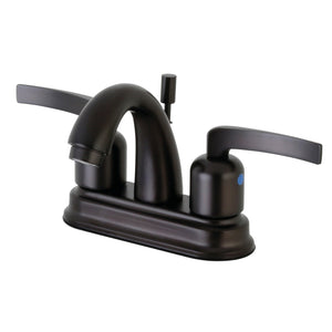 Centurion FB5615EFL Two-Handle 3-Hole Deck Mount 4" Centerset Bathroom Faucet with Plastic Pop-Up, Oil Rubbed Bronze