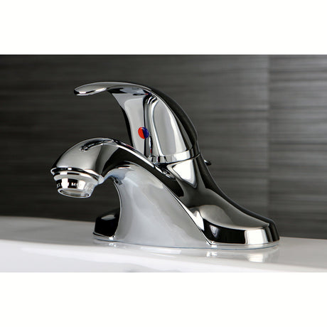 Legacy FB6541 Single-Handle 3-Hole Deck Mount 4" Centerset Bathroom Faucet with Plastic Pop-Up, Polished Chrome