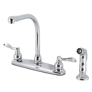 NuWave French FB751NFLSP Two-Handle 4-Hole Deck Mount 8