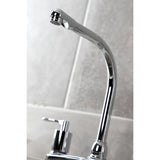 Serena FB751SVLSP Two-Handle 4-Hole Deck Mount 8" Centerset Kitchen Faucet with Side Sprayer, Polished Chrome