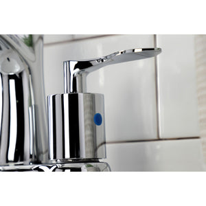 Serena FB7611SVL Two-Handle 3-Hole Deck Mount 4" Centerset Bathroom Faucet with Retail Pop-Up, Polished Chrome